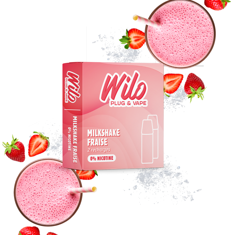 Recharges WILO - Milkshake Fraise