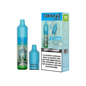 Kit Tornado Mini 1200 Puffs Menthe Fraiche