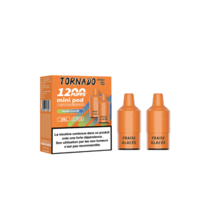 Pack de 2 Pods Tornado Mini 2ml 20mg Fraise Glacée