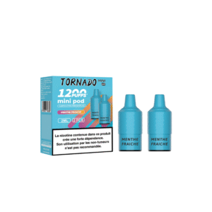 Pack de 2 Pods Tornado Mini 2ml 20mg Menthe Fraiche